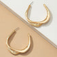 Twisted Metal Hoop Earrings