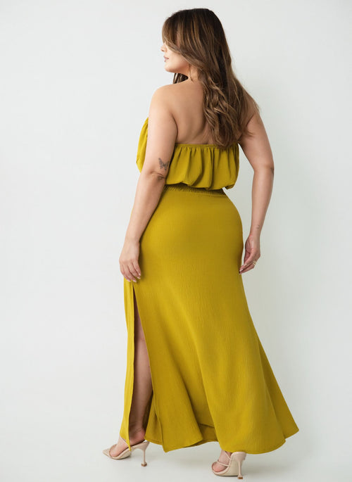 Lily A Line Maxi Skirt w. Slits