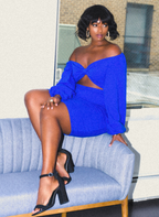 Puff Sleeve Bodycon Mini Dress