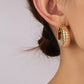 Clam Shell Hoop Earrings