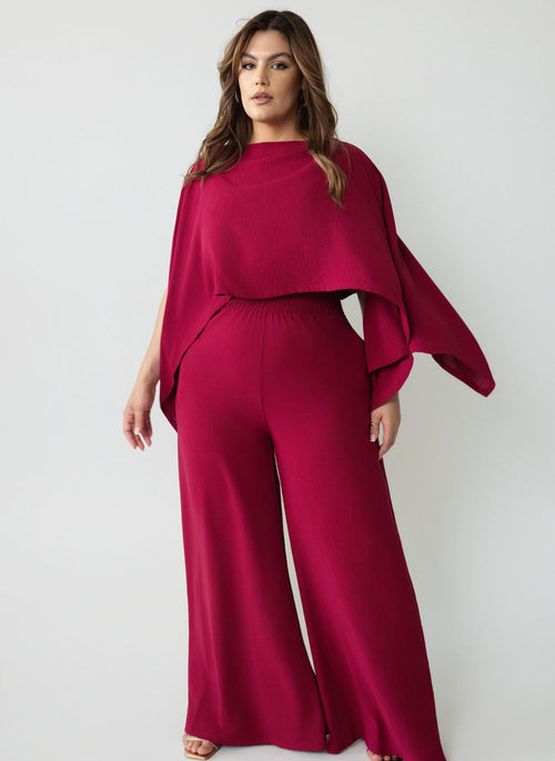 Helly Ultra Wide Leg Pants w. Elastic Waistline