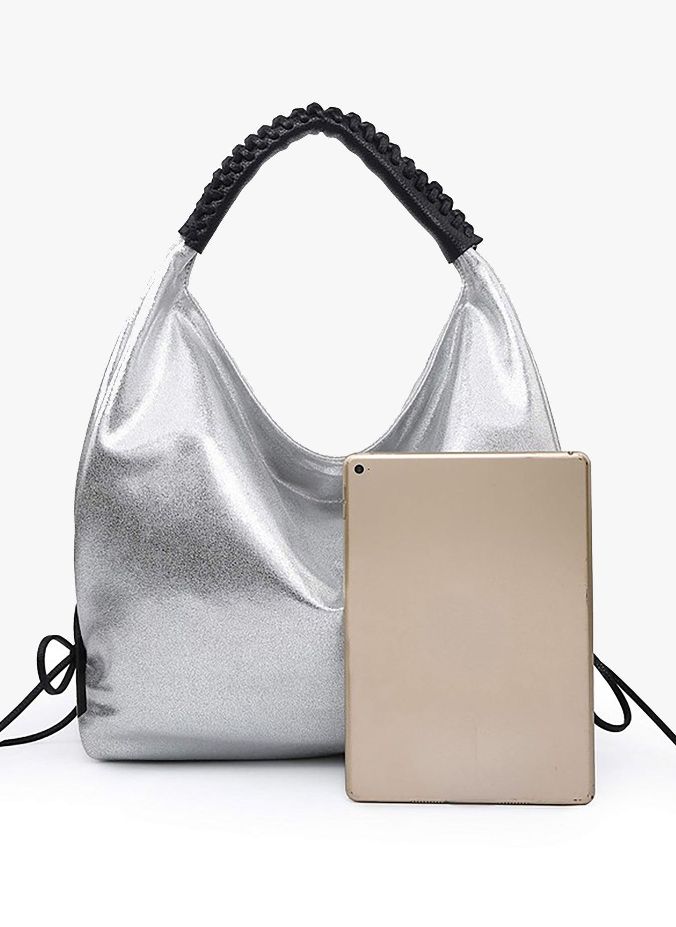 Hobo Metallic Bag - Silver