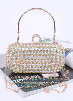 Crystal Iconic Box Clutch