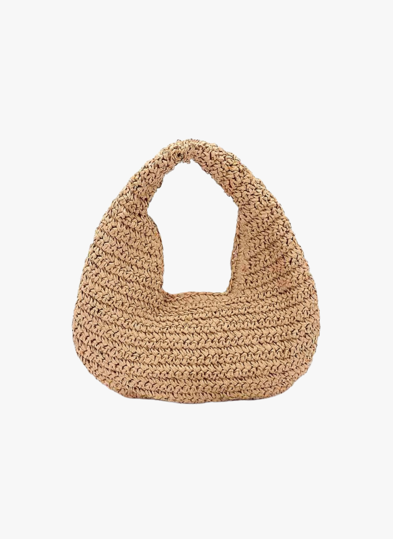 Faux Straw Summer Hobo Bag