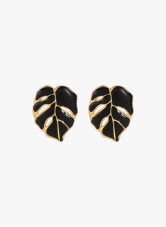 Stainless Steel Leaf Stud Earrings