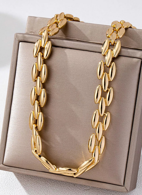 18K Gold-Plated Chunky Necklace