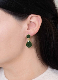 Tear Drop Stone Earrings