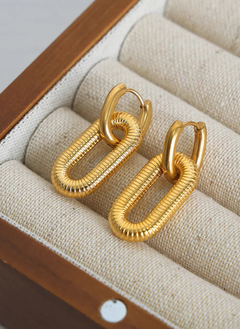 Titanium steel Dangle Earrings