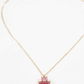 Pink Stone Dainty Necklace