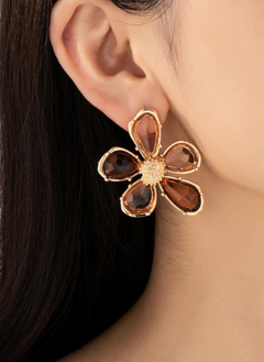 Crystal Petal Bloom Earrings