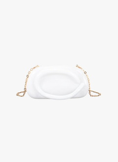 Marble Tonal Handle Box Clutch