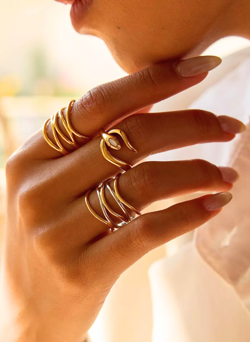 Two-Tone Open Ring