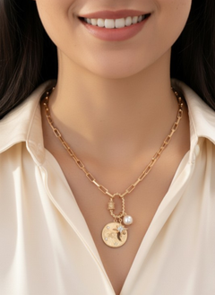 Gold Celestial Charm Chain Necklace