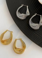 Unique Twisted Coil Design Earrings