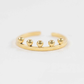 14K Gold Plated Adjustable Ring - Gold