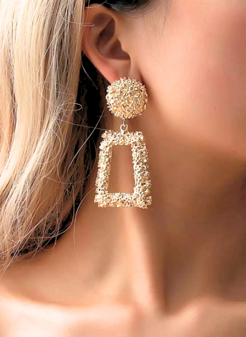 Geometric Dangle Earrings