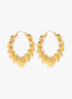 18K Gold-Plated Twisted Hoop Earrings
