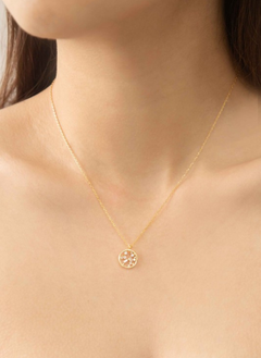 18K Gold Plated Stone Necklace