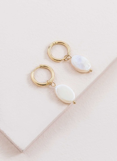 Pearly Hoop Earrings