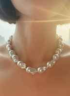 Modern Baroque Pearl Necklace