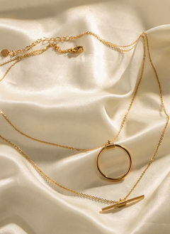 Double-Layered Stainless Steel Necklace