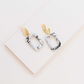Night Out Dangle Earrings (14K) | White
