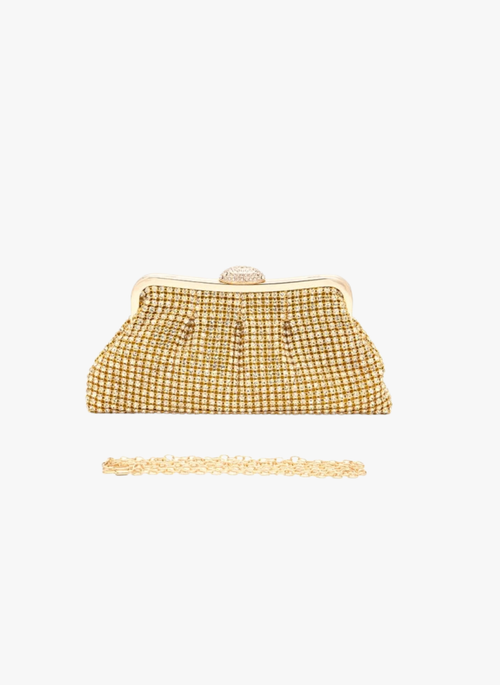 Full Stone Statement Soft Clutch Bag