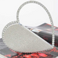Heart Shape Rhinestone Handle Iconic Clutch