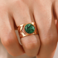 Malachite Leaf Ring