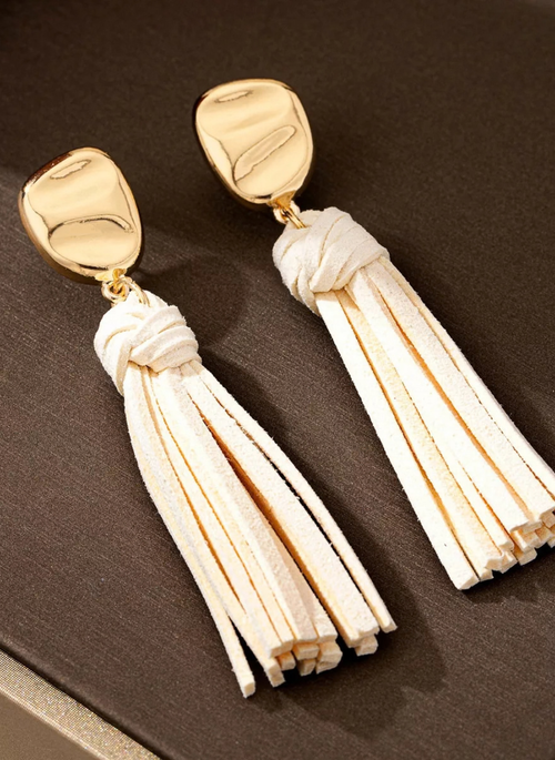 18K Gold-Plated Tassel Earrings