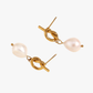 Baroque Pearl Knot Earrings
