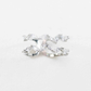Stone Double Layer Adjustable Ring | Silver