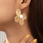 Straw Flower Earrings