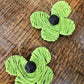 Straw Flower Earrings