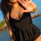 Heatwave Halter Peplum One Piece Swimsuit