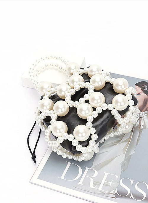 Faux Pearl Petite Convertible Swing Bag