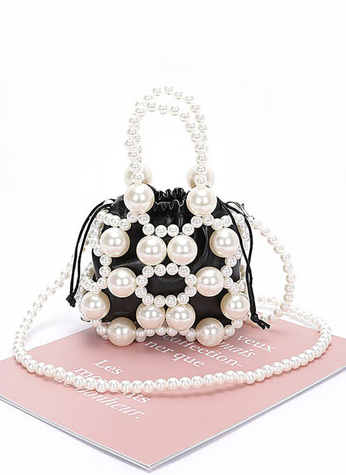 Faux Pearl Petite Convertible Swing Bag