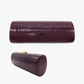 Faux Leather Cylinder Clutch Bag