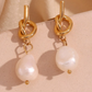 Baroque Pearl Knot Earrings