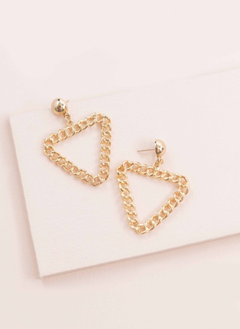 Triangle Chain Link Earrings
