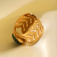 Malachite Leaf Ring