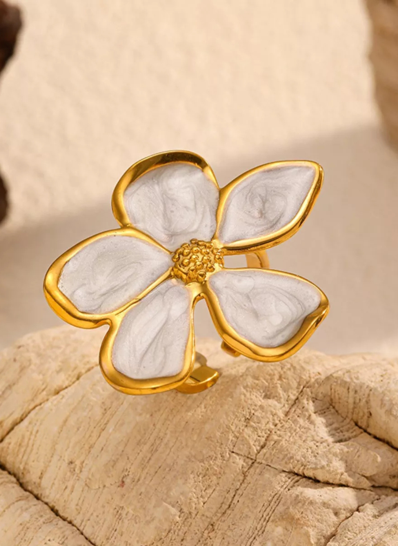 Flower Open Ring