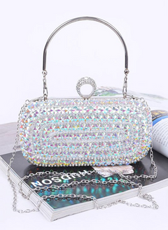 Crystal Iconic Box Clutch