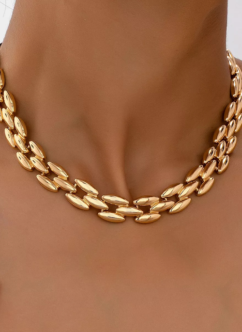 18K Gold-Plated Chunky Necklace