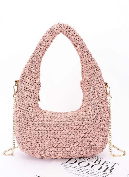 Cotton Woven Shoulder Bag