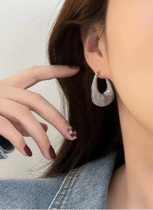 Unique Twisted Coil Design Earrings