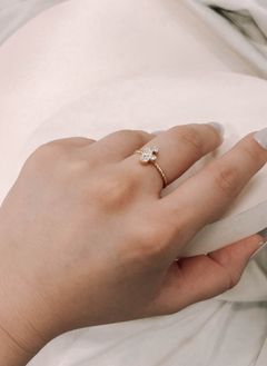 Crystal Bubble Adjustable Ring