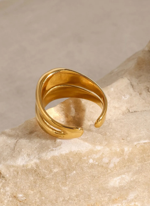 Stainless Steel Double-Layered Ring