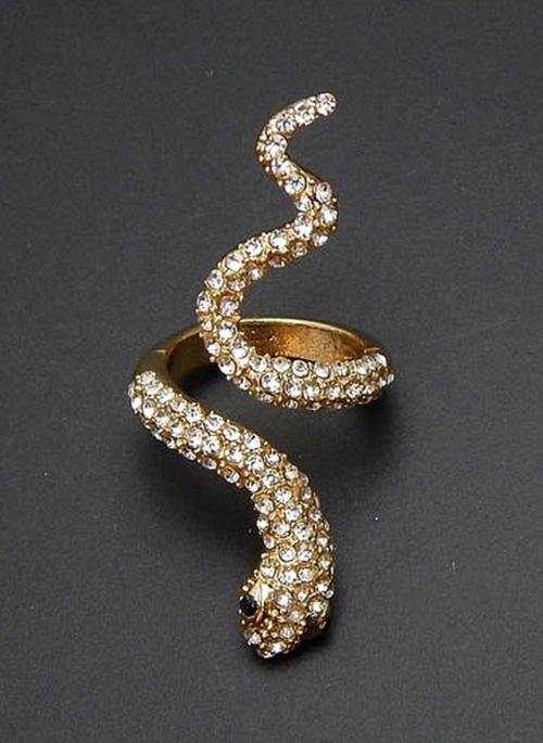 Snake Adjustable Wrap Around Ring