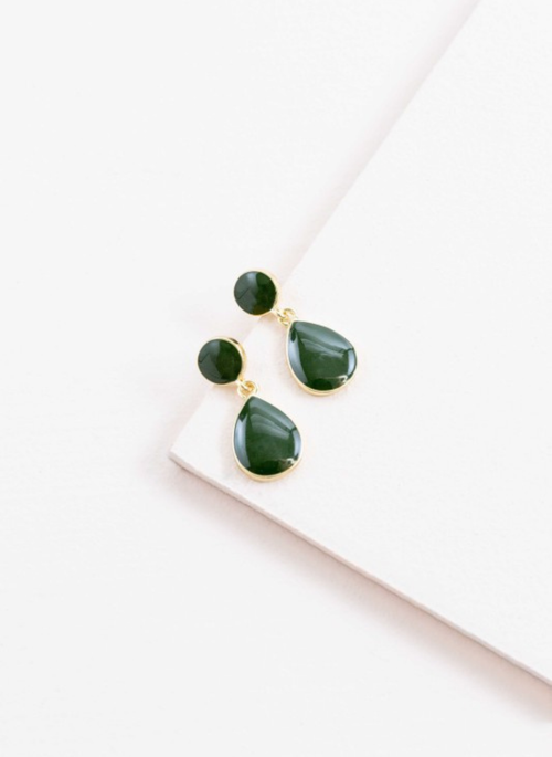 Tear Drop Stone Earrings